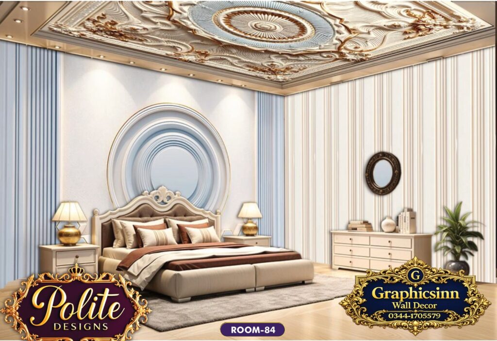 3D Luxury Modern Wallpaper Design - Polite Designs 84