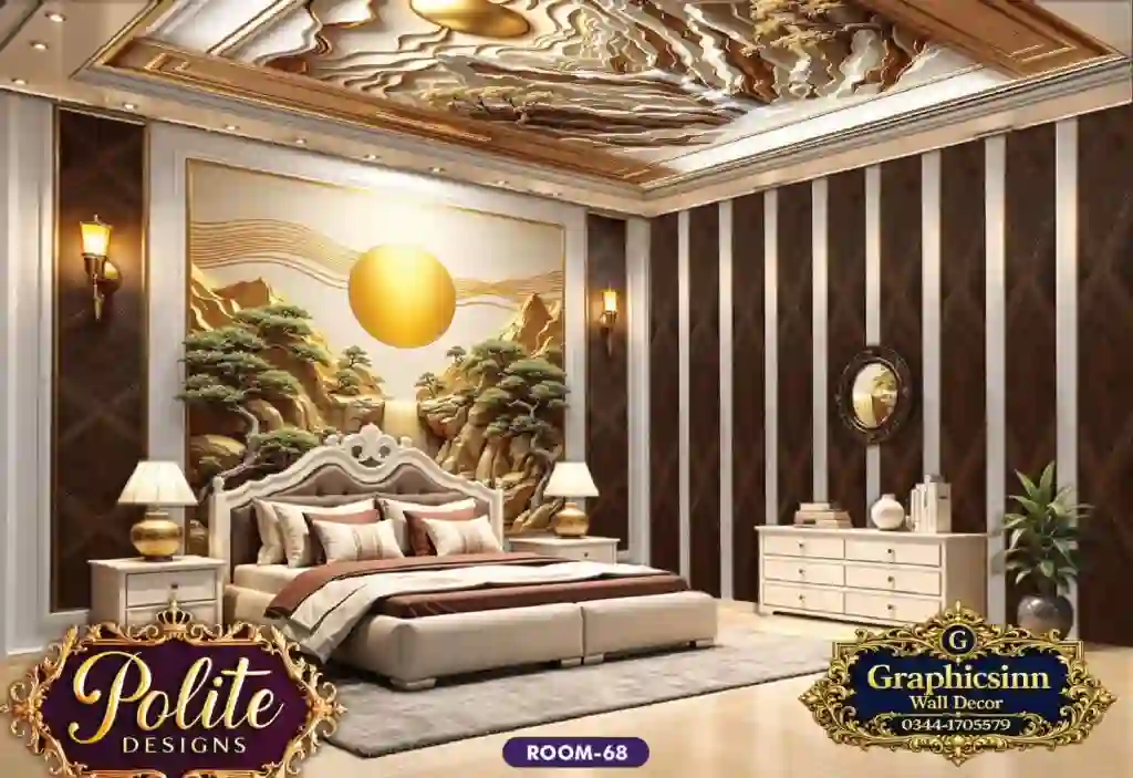 Premium 3D Golden Nature Landscape Wallpaper Design - Polite Designs 68 1 Premium 3D Golden Nature Landscape Wallpaper Design - Polite Designs 68