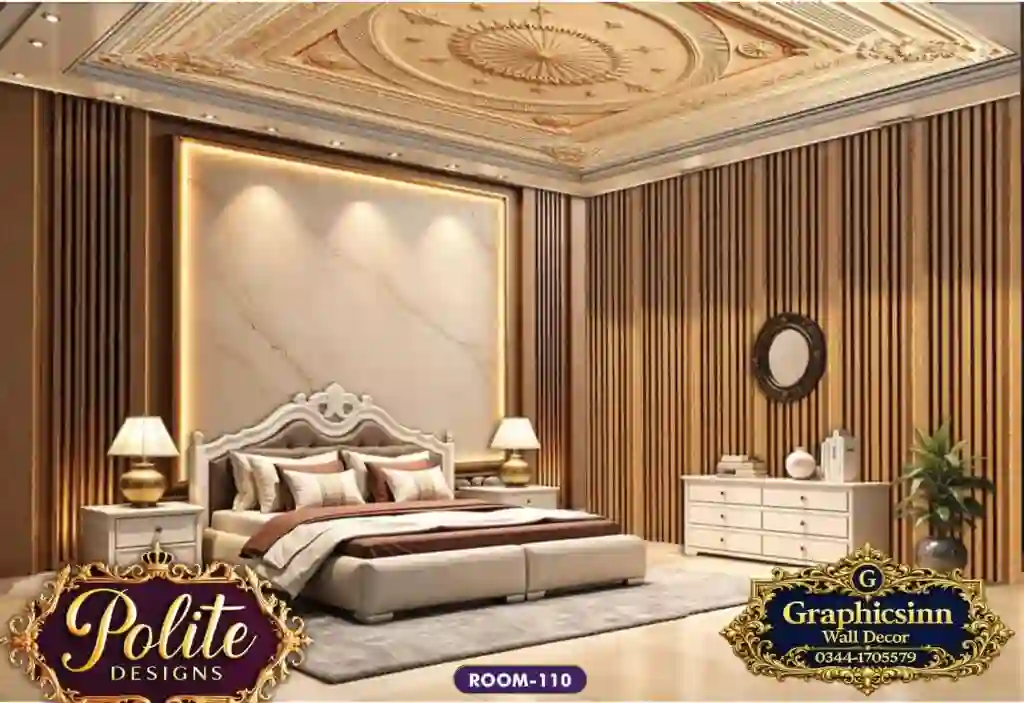 3D Glowing Marble Wood Panel Wallpaper Mural - Polite Designs 110 1 3D Glowing Marble Wood Panel Wallpaper Mural - Polite Designs 110