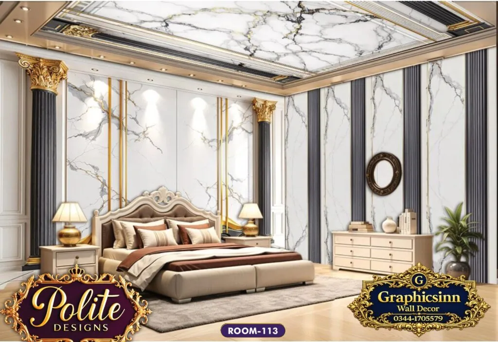 3D White Marble Gold Column Wallpaper File - Polite Designs 114 1 3D White Marble Gold Column Wallpaper File - Polite Designs 114