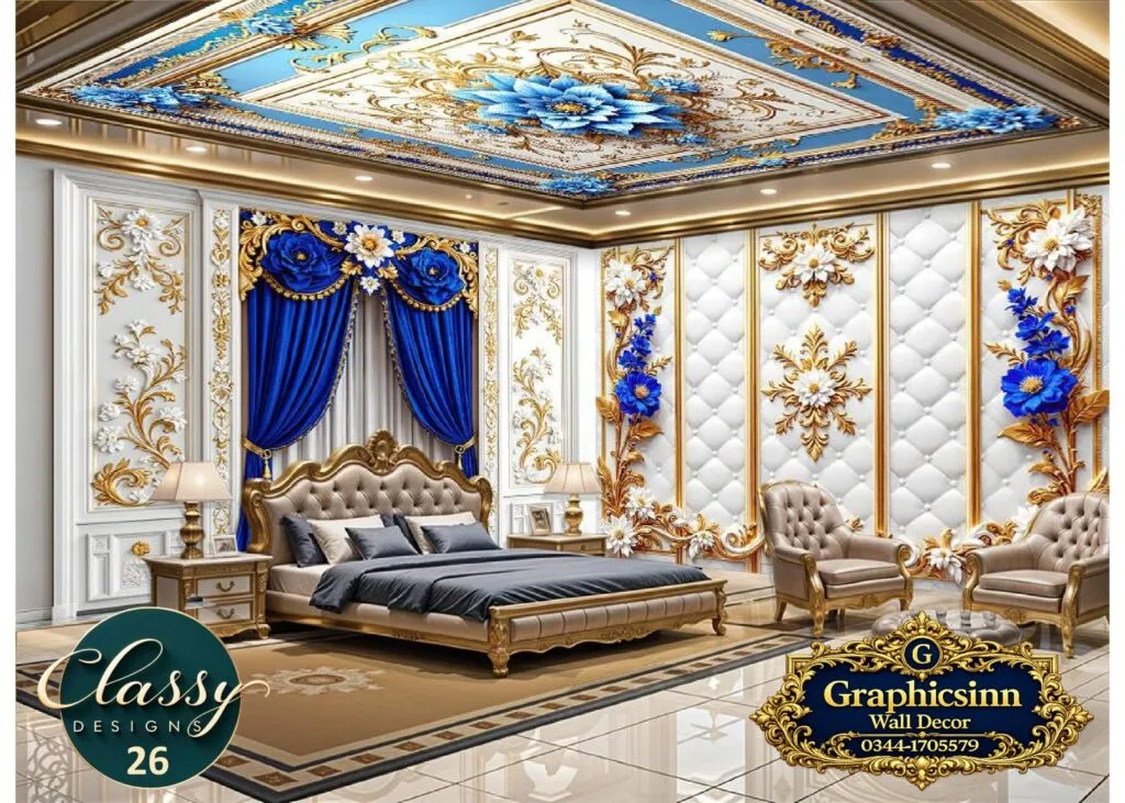 3D Royal Blue Gold Drape Tufted Wallpaper HD File - Classy Designs 26 1 3D Royal Blue Gold Drape Tufted Wallpaper HD File Classy Designs 26