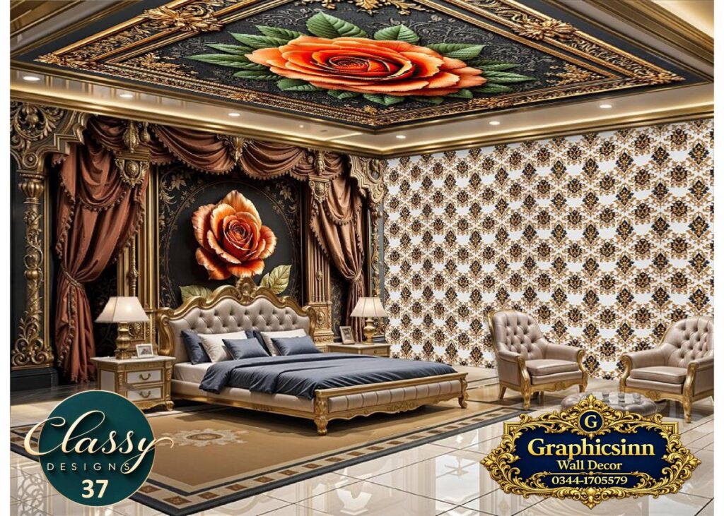 3D Bronze Drape Orange Rose Wallpaper HD Premium File - Classy Designs 37 1 3D Bronze Drape Orange Rose Wallpaper HD Premium File Classy Designs 37